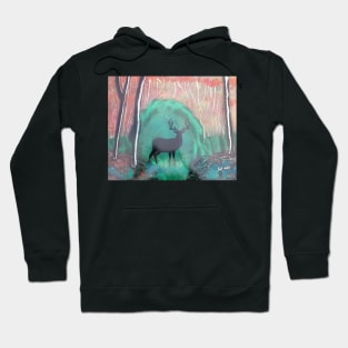 Deer in the woods Hoodie